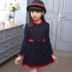 childrens winter dresses Kids Dresses For Girls Winter Knitted Sweater Girl Dress Christmas Par – Noel Validate