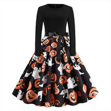 Load image into Gallery viewer, Seluxu 2019 Winter Dress Women Christmas Clothes Christmas Dress Women Vestidos Women Dress Round Neck Long Sleeve Women Dress