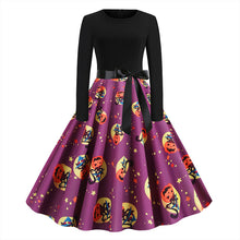 Load image into Gallery viewer, Seluxu 2019 Winter Dress Women Christmas Clothes Christmas Dress Women Vestidos Women Dress Round Neck Long Sleeve Women Dress