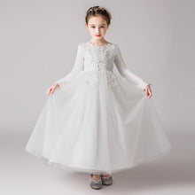 Load image into Gallery viewer, Gorgeous Kids Girls Long Sleeve Beading Princess Birthday Wedding Events Party Dresses Children Holiday Christmas Clothes 6-12