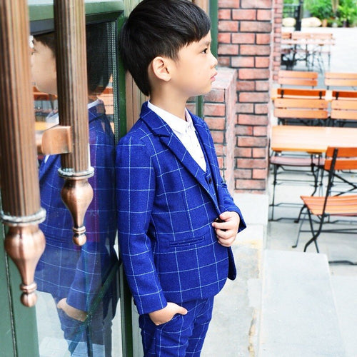 Boys Christmas Clothes Boy's Suit Spring Autumn New Boy's Suit Set Korean Children's Suit Three Pieces