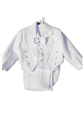 Load image into Gallery viewer, BBWOWLIN Formal Tuxedo Suit Baby Boy Christmas Clothes for 3 - 9 Years Boy White Black Gentleman Infant Clothing Onesie 70774