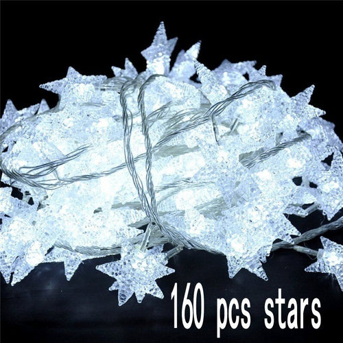 20M 200 Stars Christmas Fairy String Lights Window LED Room Home Garden Party Holiday Decoration star lighting string