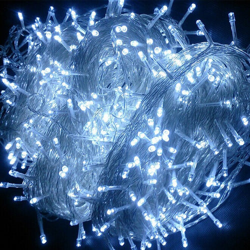 led 50m 500LED Holiday lights christmas lighting string curtain lights water lights high power memory multifunctional controller