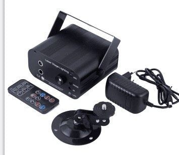 Remote RGB Laser Light 48 Patterns laser system Christmas led Party Dsico lights LED Stage Lighting with RGB 3 head
