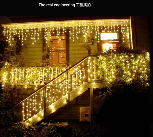Christmas ice led light Flakes Led String Fairy Light Xmas Party Home Wedding Garden Garland Christmas Decorations 5M 216 leds