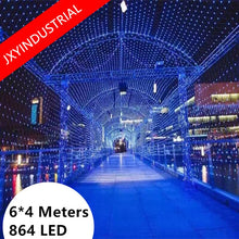 Load image into Gallery viewer, Christmas Net lights led mesh lights 6m*4m 860led Party garden decorative light AC 220v EU Plug 1pcs Free Shipping