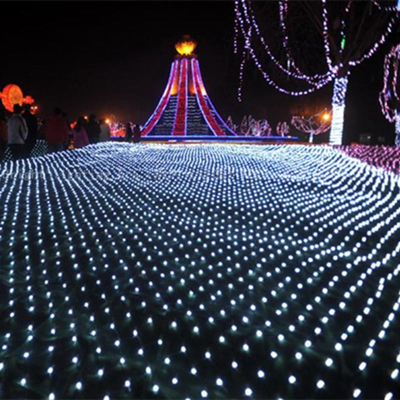 4*6M 750 Led Net String light AC220V Led Curtain Twinkle Lamp Garland Wedding Party Christmas decoration holiday fairy lights