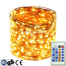 Load image into Gallery viewer, 40M/131FT 400LEDs Christmas Fairy Lights Copper Wire Dimmable LED Starry String Lights+ UL CE Listed Power Adapter (UK/US/EU)