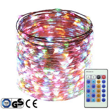 Load image into Gallery viewer, 40M/131FT 400LEDs Christmas Fairy Lights Copper Wire Dimmable LED Starry String Lights+ UL CE Listed Power Adapter (UK/US/EU)