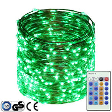 Load image into Gallery viewer, 40M/131FT 400LEDs Christmas Fairy Lights Copper Wire Dimmable LED Starry String Lights+ UL CE Listed Power Adapter (UK/US/EU)