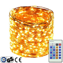 Load image into Gallery viewer, 40M/131FT 400LEDs Christmas Fairy Lights Copper Wire Dimmable LED Starry String Lights+ UL CE Listed Power Adapter (UK/US/EU)