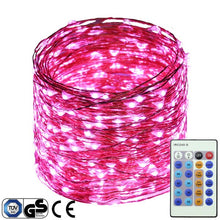 Load image into Gallery viewer, 40M/131FT 400LEDs Christmas Fairy Lights Copper Wire Dimmable LED Starry String Lights+ UL CE Listed Power Adapter (UK/US/EU)