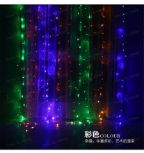 Load image into Gallery viewer, 3M x 3M 300 Christmas LED Icicle String Lights Xmas Fairy Lights Outdoor Home For Wedding Party Curtain Garden Indoor Decoration