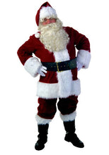 Load image into Gallery viewer, 6Pcs Deluxe Santa Claus Costume A Full Set Of Christmas Costumes Red Velvet Santa Claus Christmas Cosplay Clothes Luxury Suit