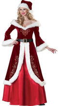 Load image into Gallery viewer, Adult Santa Claus Christmas Suit Costume Set for Party Cosplay Mrs. Claus Dress Couple Cosplay