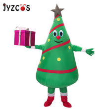 Load image into Gallery viewer, JYZCOS Adult Inflatable Costumes Cartoon Doll Costume Anime Green Christmas Tree Santa Claus Dress Up Props Funny Mascot Costume