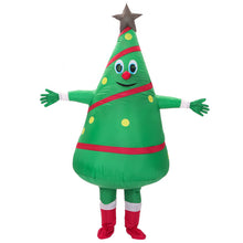 Load image into Gallery viewer, JYZCOS Adult Inflatable Costumes Cartoon Doll Costume Anime Green Christmas Tree Santa Claus Dress Up Props Funny Mascot Costume
