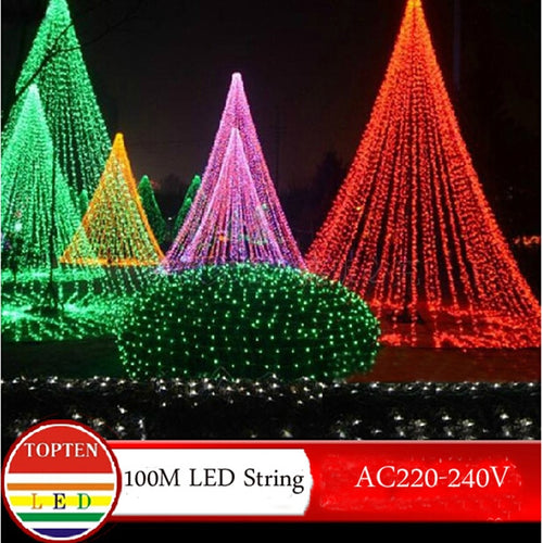 Novelty 600 leds 100M  flasher string Lighting for outdoor/ indoor Wedding Party christmas tree Twinkle Fairy decoration Lights