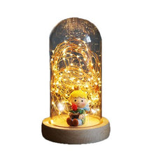 Load image into Gallery viewer, Glass Display Cloche Domes LED Lights for Christmas Wedding Decoration USB Fairy Lights Copper Wire LED String Lights luminaire