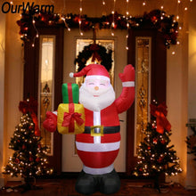 Load image into Gallery viewer, OurWarm 150cm Giant Inflatables Santa Claus Christmas 2018 Airblown Inflatable Statue Outdoor Yard Garden New Year Decoration