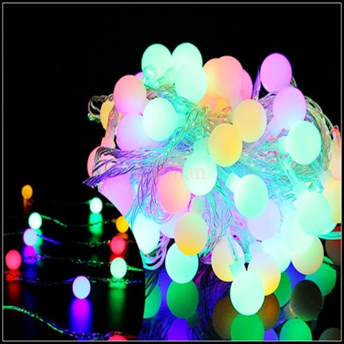 String light Christmas Xmas lights 50M 400LED Ball lights LED Strip Light indoor outdoor Wedding party stage decoration 220V EU