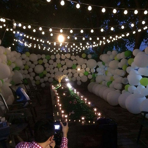 10M 38 5CM Big Size Balls LED String Fairy Christmas Lights Outdoor Guirlande Lumineuse Led Party Wedding Decoration Lights