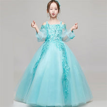 Load image into Gallery viewer, 2018 Summer New Luxury Kids Girls Sling Princess Birthday Wedding Party Prom Dress Kids Pageant Long Dress Christmas clothes